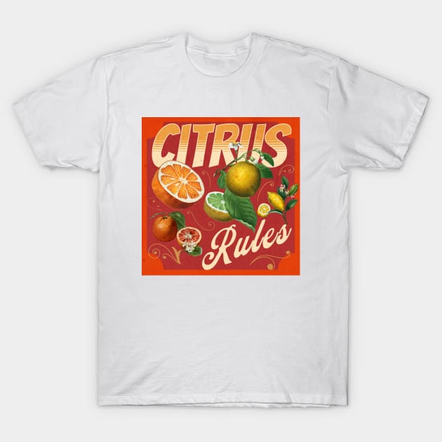 Citrus Vintage retro poster T-Shirt by SpaceWiz95